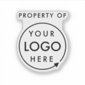 Sticker Logo de propriété de l'entreprise | Ordinateur por (Devant)