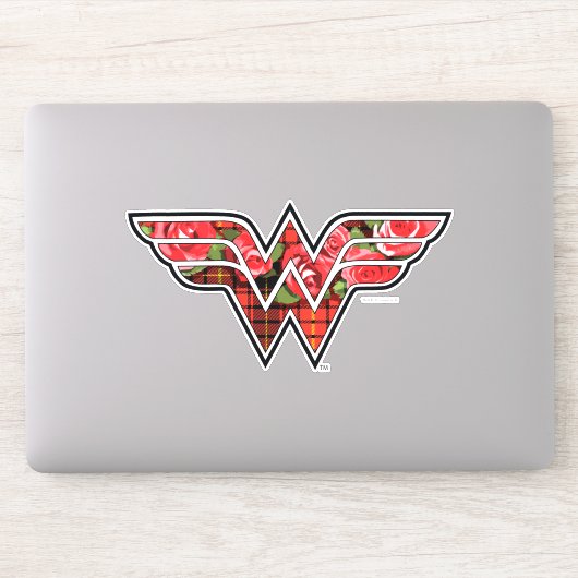 Sticker Logo de Red Roses et Plaid Wonder Woman (Ordinateur)