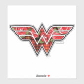 Sticker Logo de Red Roses et Plaid Wonder Woman (Feuille)
