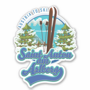 Sticker logo de Saint Anton am Arlberg Autriche Ski