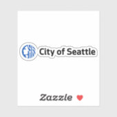 Sticker Logo de Seattle, Washington, États-Unis (Feuille)