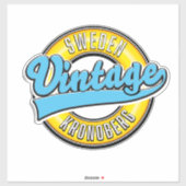 Sticker Logo de style Vintage Kronoberg Suède (Feuille)