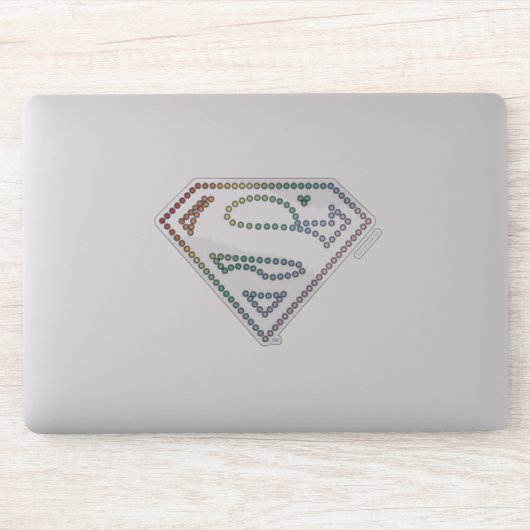 Sticker Logo de Supergirl Rainbow Outline (Ordinateur)