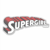 Sticker Logo de Supergirl Red and White (Devant)