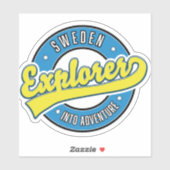 Sticker logo de Sweden Explorer into Adventure. (Feuille)