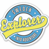 Sticker logo de Sweden Explorer into Adventure. (Devant)