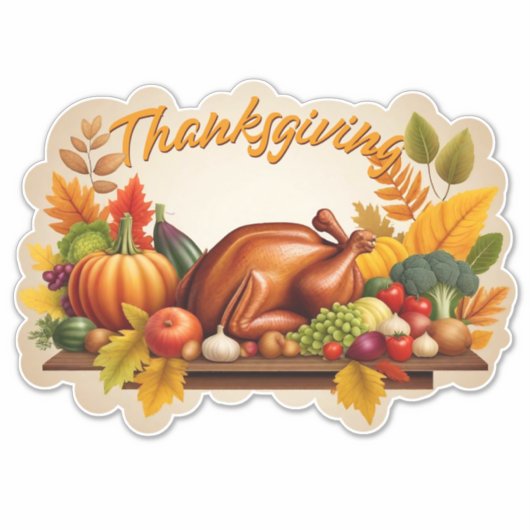 Sticker Logo de Thanksgiving (Devant)
