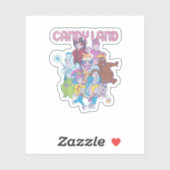 Sticker Logo de tir du groupe Candy Land (Feuille)