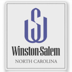 Sticker Logo de Winston-Salem, Caroline du Nord, États-Uni