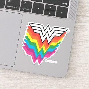 Sticker Logo de Wonder Woman Layers Rainbow