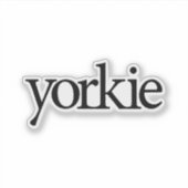 Sticker Logo de Yorkie (Devant)