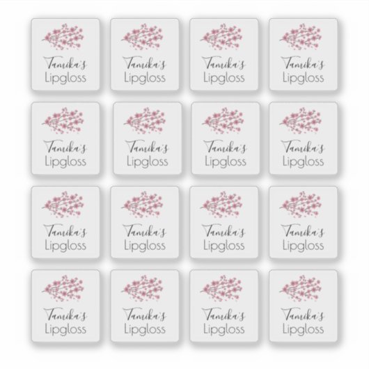 Sticker Logo d'emballage de la lèvre brillant Arbre de fle (Devant)