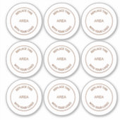 Sticker Logo d'entreprise 9 à feuille Société (Devant)