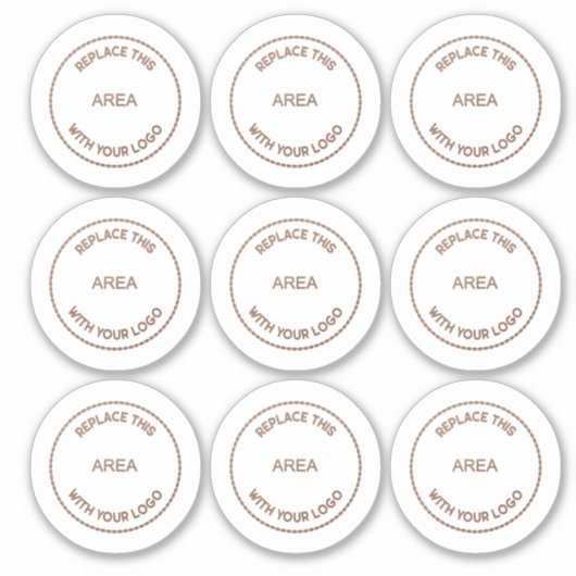 Sticker Logo d'entreprise 9 à feuille Société (Devant)