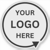 Sticker Logo d'entreprise | Bouteille d'eau de marque prof (Devant)