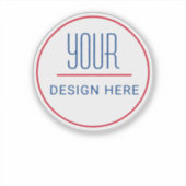 Sticker Logo d'entreprise | Bouteille d'eau de marque prof (Devant)