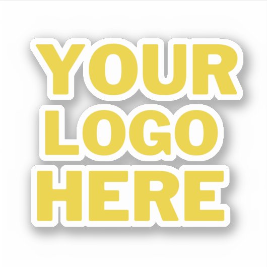 Sticker Logo d'entreprise | Bouteille d'eau de marque prof (Devant)