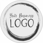 Sticker Logo d'entreprise circulaire de grande taille (Devant)