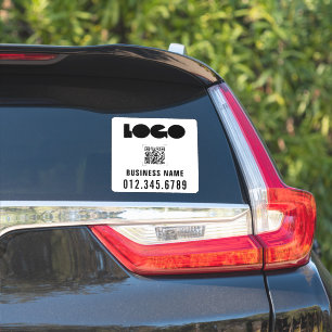 Sticker Logo d'entreprise et code QR Fenêtre de voiture Vi