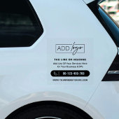 Sticker Logo d'entreprise Fenêtre de voiture promotionnell