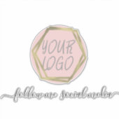 Sticker Logo d'entreprise Médias sociaux Marketing Beauté (Devant)