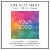 Sticker Logo d'entreprise moderne sur mesure Modèle texte (Recto)