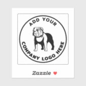 Sticker Logo d'entreprise Moderne Vet Tech (Feuille)