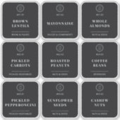 Sticker Logo d'entreprise noir Cuisine Panterie alimentair (Devant)