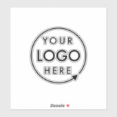 Sticker Logo d'entreprise | Ordinateur portable profession (Feuille)