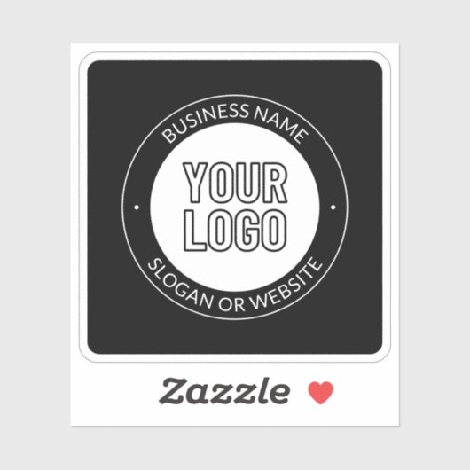 Sticker Logo d'entreprise ou Modèle de texte de conception (Feuille)