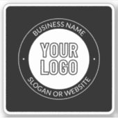 Sticker Logo d'entreprise ou Modèle de texte de conception (Devant)