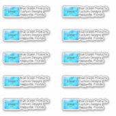 Sticker Logo d'entreprise personnalisé dans la publicité e (Devant)