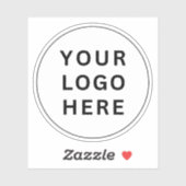 Sticker Logo d'entreprise promotionnel | Bouteille d'eau d (Feuille)