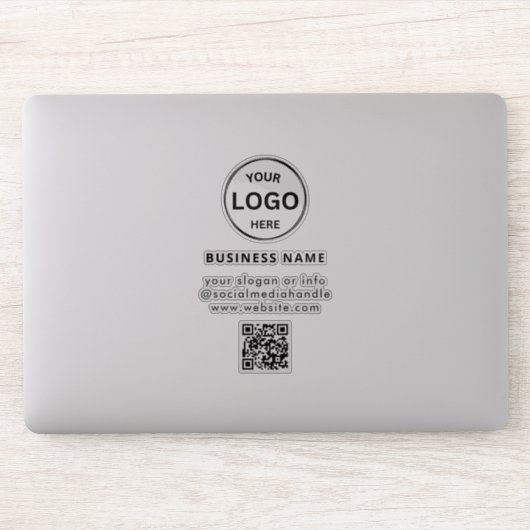 Sticker Logo d'entreprise Qr Code Simple Ordinateur Portab (Ordinateur)