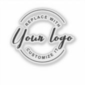 Sticker Logo d'entreprise simple Bouteille d'eau promotion (Devant)