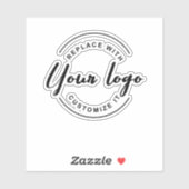 Sticker Logo d'entreprise simple Bouteille d'eau promotion (Feuille)