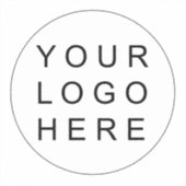 Sticker Logo d'entreprise simple et ronde (Recto)