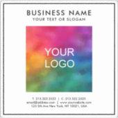 Sticker Logo d'entreprise Texte Modèle personnalisé extra  (Devant)