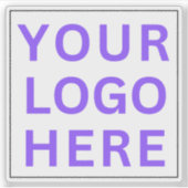 Sticker Logo d'entreprise transparent | Bouteille d'eau de (Devant)