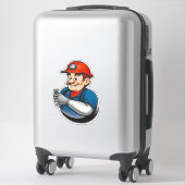 Sticker logo des services de plomberie (Sur valise)