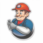 Sticker logo des services de plomberie (Devant)