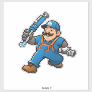 Sticker logo des services de plomberie