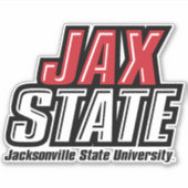 Sticker Logo d'état de Jacksonville State University JAX S (Devant)
