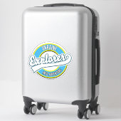 Sticker Logo d'explorateur d'Ukraine dans l'aventure. (Sur valise)