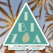 Sticker Logo d'Ibiza Espagne couleurs de plage modernes St