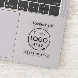 Sticker Logo d'ID d'actif Propriété de l'entreprise