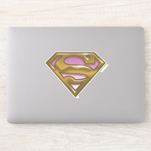 Sticker Logo doré Supergirl (Ordinateur)