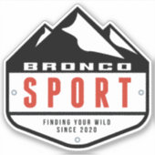 Sticker logo du bouclier du forum Bronco Sport (Devant)