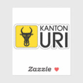 Sticker Logo du canton d'Uri, Suisse (Feuille)
