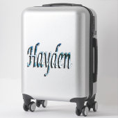 Sticker Logo du nom Hayden (Sur valise)